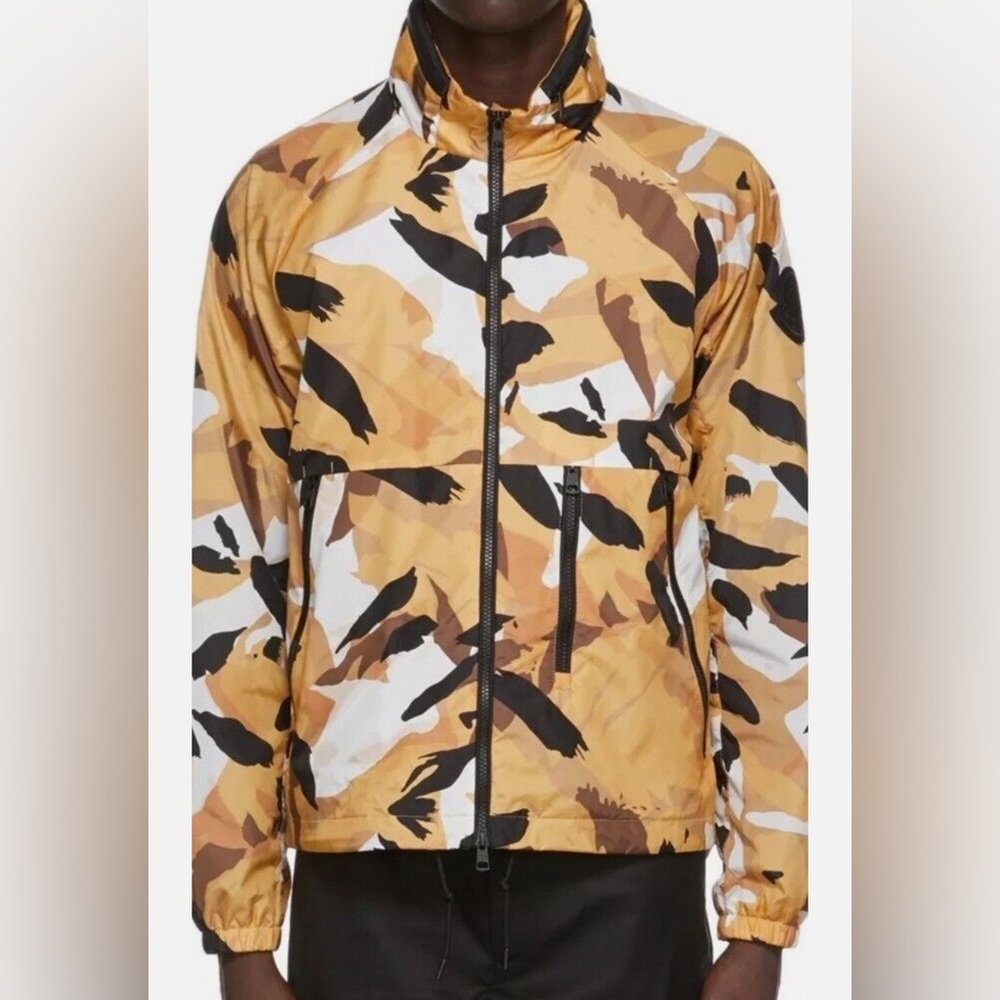 Moncler OCT GIUBBOTTO Camouflage Yellow Windbreaker Jacket XXXL Size 7 $1550
